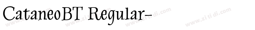 CataneoBT Regular字体转换
